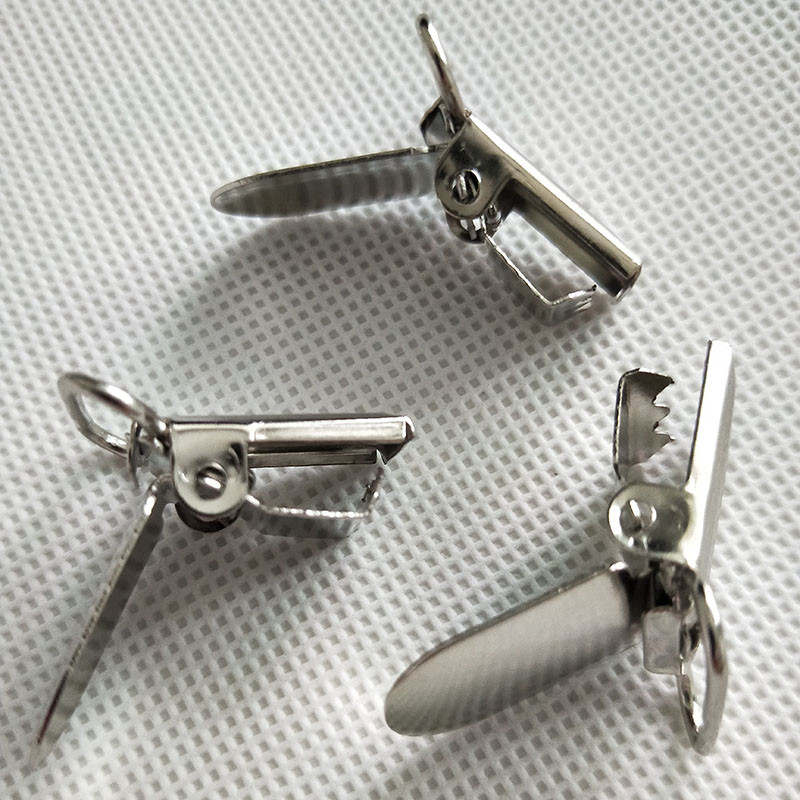 Cârlig metalic Agrafe pentru bretele pentru suzetă 20 mm pentru accesorii haine jachete 6buc/lot