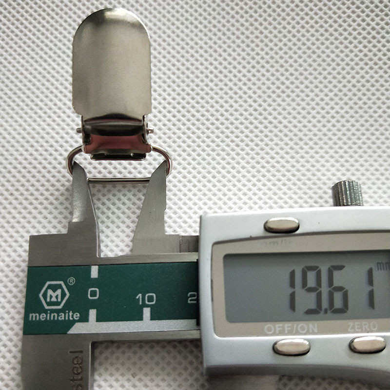 Cârlig metalic Agrafe pentru bretele pentru suzetă 20 mm pentru accesorii haine jachete 6buc/lot