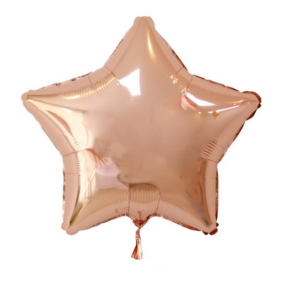 10 buc./lot 18 inch, auriu, aur trandafir, balon din folie de aluminiu în formă de stea, în formă de inimă, decorațiuni pentru petrecerea de naștere, jucării pentru copii pentru baie pentru copii