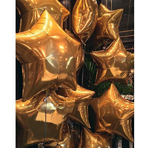 10 buc./lot 18 inch, auriu, aur trandafir, balon din folie de aluminiu în formă de stea, în formă de inimă, decorațiuni pentru petrecerea de naștere, jucării pentru copii pentru baie pentru copii