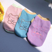 Drabužiai naminiams gyvūnėliams Vasaros vaflių šunų liemenė Little Bear Pig Printed Liemenė Plona Mažo Šuns Drabužiai Šuniukas Prancūzų Buldogas Čihuahua Drabužiai