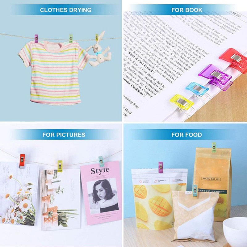 50 de bucăți multifuncțional cusut din plastic colorat artizanat croșetat tricotat siguranță asortate culori agrafe de legare hârtie