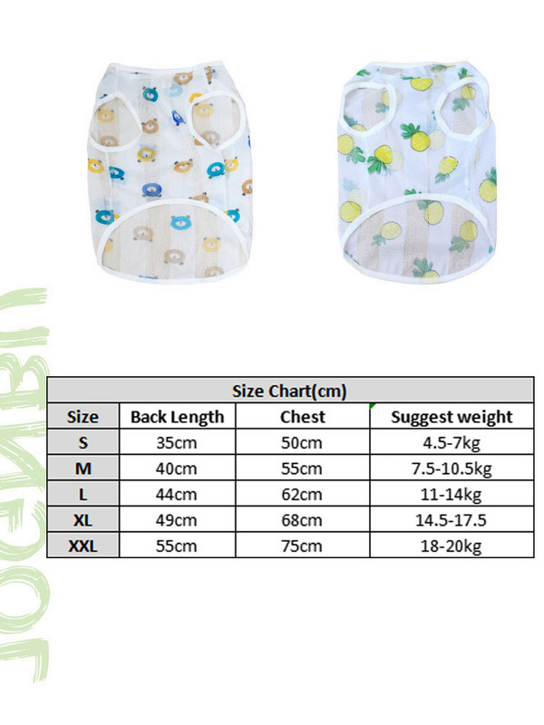 Kisállat ruhák Fényvédő mellény kutyának borotválkozás után kölyökruhák kiskutya kölykök 4 évszak hajhullás elleni nyári corgi ruhák