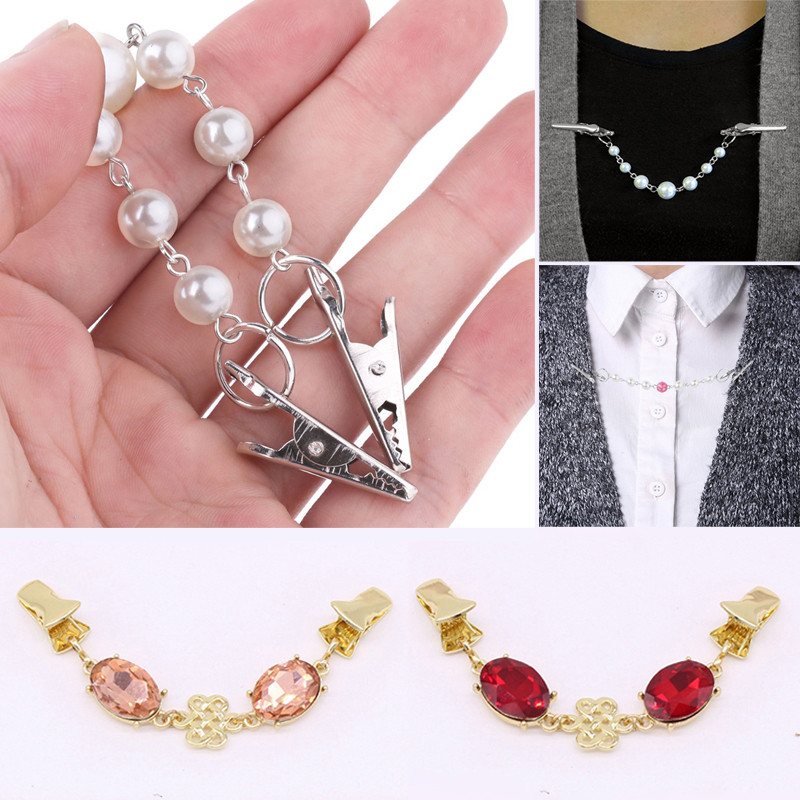 Kampsun Kardigan Klambrid Pardisuu klambrid Painduvad kristallhelmeste nööpnõelad Pross Sall Särgi Kaelus Pandlad rõivaste kaunistamiseks