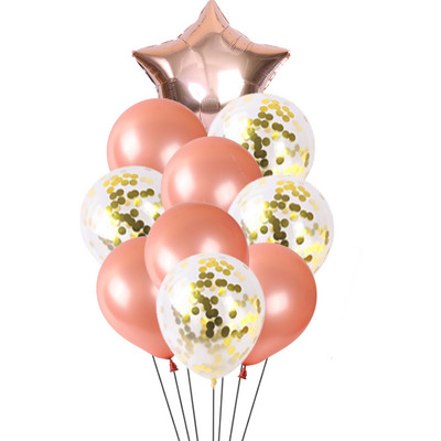 10 tk / partii 18-tolline pentagramm konfeti lateks õhupall pühade sünnipäeva pulmapeo stseen kaunistus heeliumi õhupall