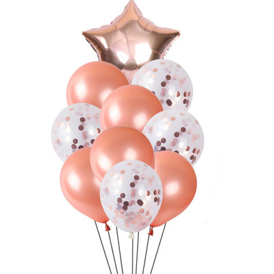 10 tk / partii 18-tolline pentagramm konfeti lateks õhupall pühade sünnipäeva pulmapeo stseen kaunistus heeliumi õhupall