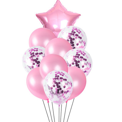 10 tk / partii 18-tolline pentagramm konfeti lateks õhupall pühade sünnipäeva pulmapeo stseen kaunistus heeliumi õhupall