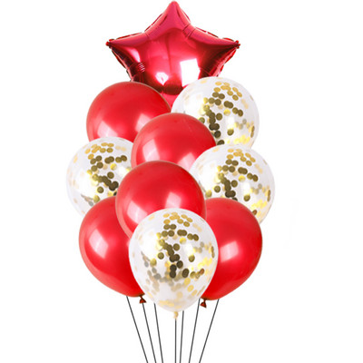 10 tk / partii 18-tolline pentagramm konfeti lateks õhupall pühade sünnipäeva pulmapeo stseen kaunistus heeliumi õhupall