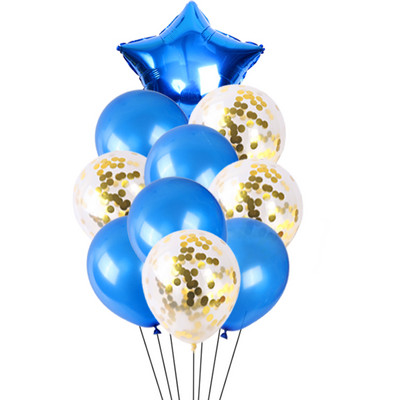 10 tk / partii 18-tolline pentagramm konfeti lateks õhupall pühade sünnipäeva pulmapeo stseen kaunistus heeliumi õhupall