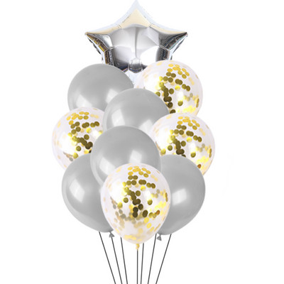 10 tk / partii 18-tolline pentagramm konfeti lateks õhupall pühade sünnipäeva pulmapeo stseen kaunistus heeliumi õhupall