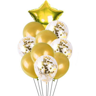 10 tk / partii 18-tolline pentagramm konfeti lateks õhupall pühade sünnipäeva pulmapeo stseen kaunistus heeliumi õhupall