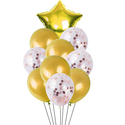 10 tk / partii 18-tolline pentagramm konfeti lateks õhupall pühade sünnipäeva pulmapeo stseen kaunistus heeliumi õhupall