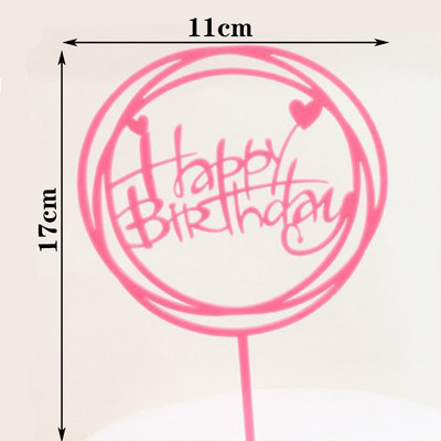 Angel Wings Palju õnne sünnipäevaks Cake Topper peotarbed lastele ilus kook DIY kaunistus Aksessuaarid cupcake baby shower