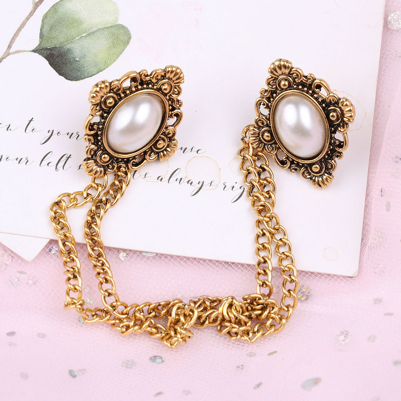 Antik, elegáns retro tűs bross 4 stílusú fém bross köpenyhez/köpenykapcsos pulóver kendő lánckapcsok ruhák ékszerek dekoráció