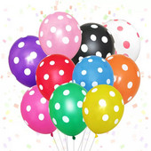 10/20 tk 12-tollised värvilised täpilised lateksõhupallid lainetäpilised heeliumõhupallid pulma-sünnipäevapeo kaunistused Beebi dušš lastele mänguasjapall