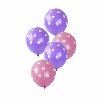 10/20 tk 12-tollised värvilised täpilised lateksõhupallid lainetäpilised heeliumõhupallid pulma-sünnipäevapeo kaunistused Beebi dušš lastele mänguasjapall