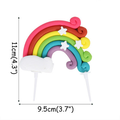 Decor pentru tort pentru fete cu unicorn, decorațiuni pentru prima zi de naștere pentru copii, pentru decorarea torturilor pentru botez, cu balon curcubeu, pentru cupcake