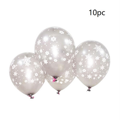 8db/készlet fagy hópehely latex hélium léggömb karácsonyi születésnapi parti díszek gyerek baba zuhany játék felfújható lufi