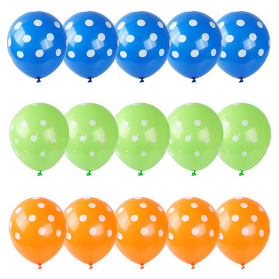 15db/tétel 2,8g pöttyös hullám pöttyös latex lufi esküvői party boldog születésnapi parti dekoráció baba zuhany játék hélium lufi