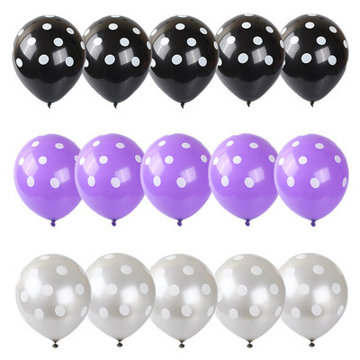 15db/tétel 2,8g pöttyös hullám pöttyös latex lufi esküvői party boldog születésnapi parti dekoráció baba zuhany játék hélium lufi