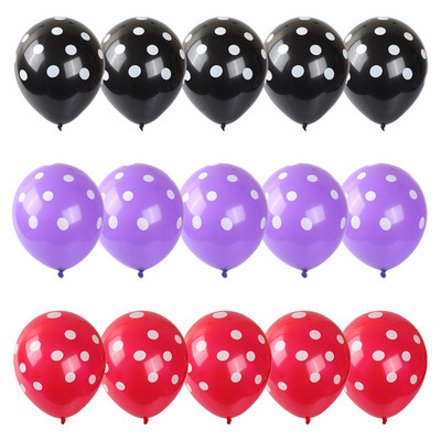 15db/tétel 2,8g pöttyös hullám pöttyös latex lufi esküvői party boldog születésnapi parti dekoráció baba zuhany játék hélium lufi