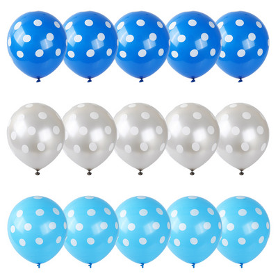 15db/tétel 2,8g pöttyös hullám pöttyös latex lufi esküvői party boldog születésnapi parti dekoráció baba zuhany játék hélium lufi