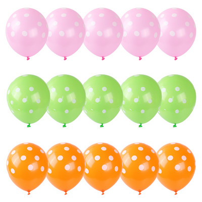 15db/tétel 2,8g pöttyös hullám pöttyös latex lufi esküvői party boldog születésnapi parti dekoráció baba zuhany játék hélium lufi