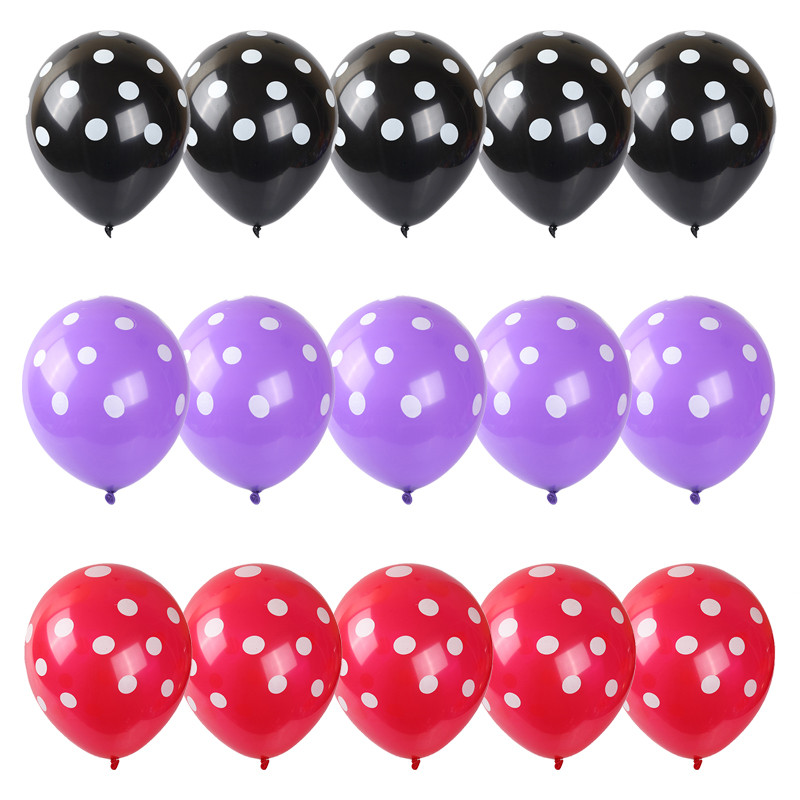 15db/tétel 2,8g pöttyös hullám pöttyös latex lufi esküvői party boldog születésnapi parti dekoráció baba zuhany játék hélium lufi