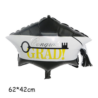 Συγχαρητήρια για την αποφοίτηση κουκουβάγια γιατρό καπάκι στυλό σχολική τσάντα φιλμ αλουμινίου μπαλόνι γιορτή αποφοίτησης σχολική διακόσμηση πάρτι