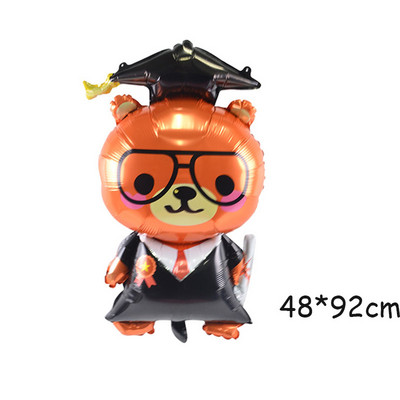 Συγχαρητήρια για την αποφοίτηση κουκουβάγια γιατρό καπάκι στυλό σχολική τσάντα φιλμ αλουμινίου μπαλόνι γιορτή αποφοίτησης σχολική διακόσμηση πάρτι