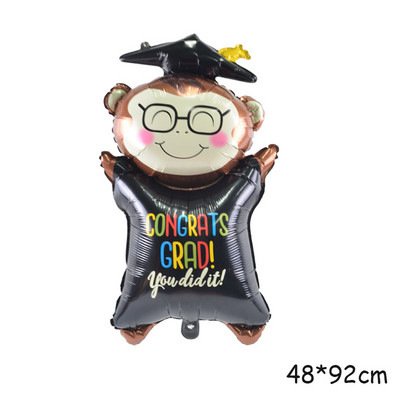 Συγχαρητήρια για την αποφοίτηση κουκουβάγια γιατρό καπάκι στυλό σχολική τσάντα φιλμ αλουμινίου μπαλόνι γιορτή αποφοίτησης σχολική διακόσμηση πάρτι