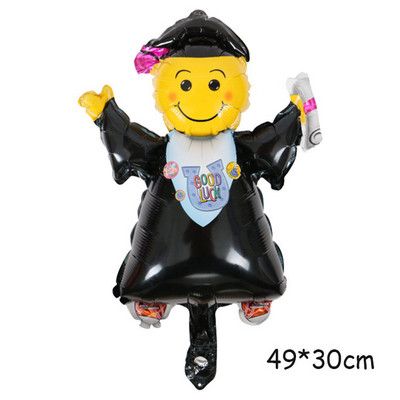 Συγχαρητήρια για την αποφοίτηση κουκουβάγια γιατρό καπάκι στυλό σχολική τσάντα φιλμ αλουμινίου μπαλόνι γιορτή αποφοίτησης σχολική διακόσμηση πάρτι