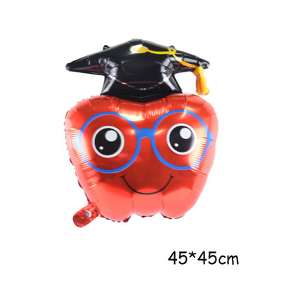 Συγχαρητήρια για την αποφοίτηση κουκουβάγια γιατρό καπάκι στυλό σχολική τσάντα φιλμ αλουμινίου μπαλόνι γιορτή αποφοίτησης σχολική διακόσμηση πάρτι