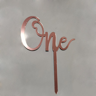 Naujas One Two Three Cake Stopper Akrilinis Baby Shower Auksinis Sidabrinis Tortų Apmušalas Kūdikių Vaikams Gimtadienio Vakarėlio reikmenys Tortų papuošimai