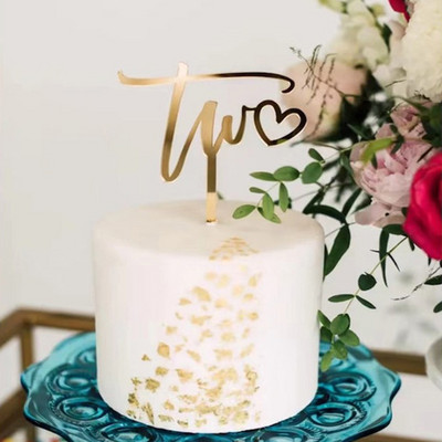 Naujas One Two Three Cake Stopper Akrilinis Baby Shower Auksinis Sidabrinis Tortų Apmušalas Kūdikių Vaikams Gimtadienio Vakarėlio reikmenys Tortų papuošimai