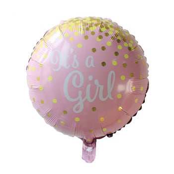 1 τεμ DIY Θέμα Γενέθλια Μπλε Ροζ Φιόγκος Baby Shower Foil Balloon Luck Στολισμός βάπτισης Ήλιο Γάμος Παιδικά Παιχνίδια Happy Globos