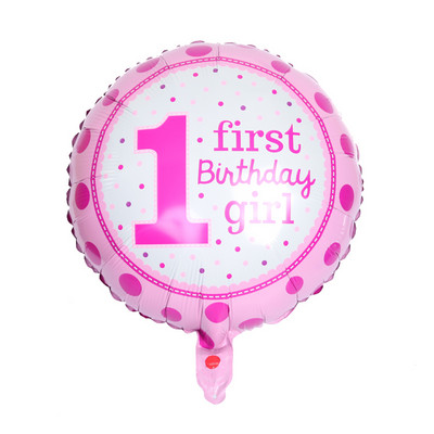 1 bucăți DIY cu temă de zi de naștere fundă roz albastru pentru baby shower balon din folie decorațiuni pentru botez noroc cu heliu nuntă jucării pentru copii Happy Globos