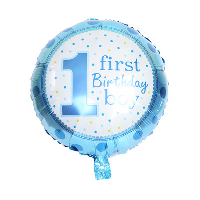 1 bucăți DIY cu temă de zi de naștere fundă roz albastru pentru baby shower balon din folie decorațiuni pentru botez noroc cu heliu nuntă jucării pentru copii Happy Globos