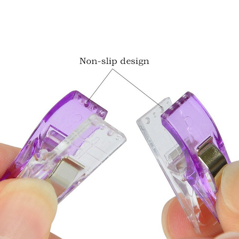 30 DB műanyag színes fix kapcsok átlátszó kötőszövet Ruházat foltvarró varrókapcsok Patchwork kiegészítők ruhabilincsek