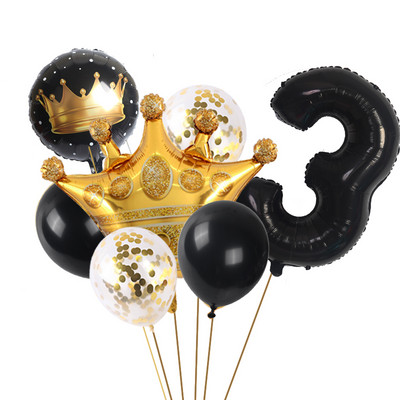 65 * 52 cm coroană mare 32 inch stea digitală auriu roz aur balon din folie de aluminiu decorare petrecere de aniversare copii baloane baby shower