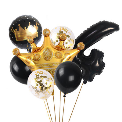 65 * 52 cm coroană mare 32 inch stea digitală auriu roz aur balon din folie de aluminiu decorare petrecere de aniversare copii baloane baby shower