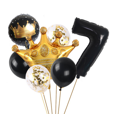 65 * 52 cm coroană mare 32 inch stea digitală auriu roz aur balon din folie de aluminiu decorare petrecere de aniversare copii baloane baby shower