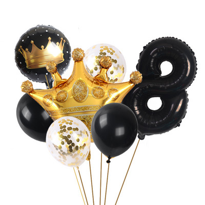 65 * 52 cm coroană mare 32 inch stea digitală auriu roz aur balon din folie de aluminiu decorare petrecere de aniversare copii baloane baby shower