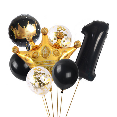 65 * 52 cm coroană mare 32 inch stea digitală auriu roz aur balon din folie de aluminiu decorare petrecere de aniversare copii baloane baby shower