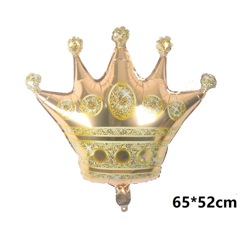 65 * 52 cm coroană mare 32 inch stea digitală auriu roz aur balon din folie de aluminiu decorare petrecere de aniversare copii baloane baby shower