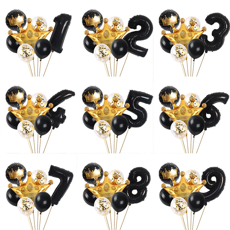 65 * 52 cm coroană mare 32 inch stea digitală auriu roz aur balon din folie de aluminiu decorare petrecere de aniversare copii baloane baby shower