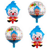1 buc desene animate 44x67 cm Plim Plip Clovn Baloane din folie Supliment de decorare pentru petrecerea de aniversare Baby Shower Globos cu aer Copii Baiat Fata Jucarii
