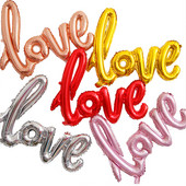 1 tk Siiami LOVE Alphabeti alumiiniumfooliumist õhupall romantiline sõbrapäeva sünnipäeva müük pulma-aastapäeva peokaunistus