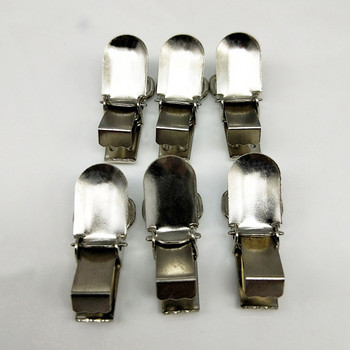 10 мм сребърни метални щипки за облекло, покриване на кръгла залъгалка, тирант, ръкавица, щипки, щипки, държачи за Project Craft 10 бр./лот