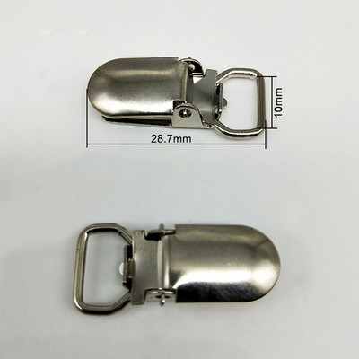 10mm sudraba Metāls Apģērbu klipšu pārvalks apļveida knupītis Piekares dūraiņa Klipšu turētāji Project Craft 10 gab/partija